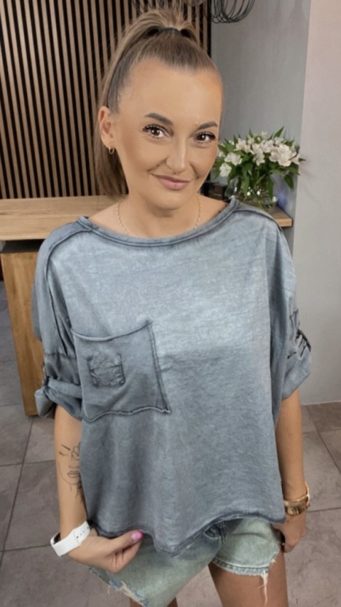 Bluzka MU MU - Szara Bluzka MU MU - Szara