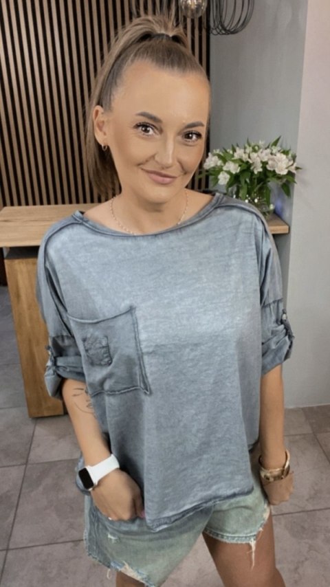 Bluzka MU MU - Szara Bluzka MU MU - Szara