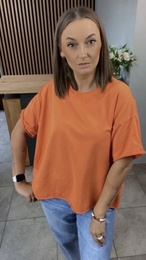 Bluzka surowa Wendy Trendy – Pomarańczowy Bluzka surowa Wendy Trendy – Pomarańczowy
