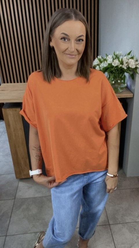 Bluzka surowa Wendy Trendy – Pomarańczowy Bluzka surowa Wendy Trendy – Pomarańczowy