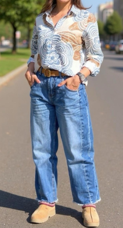 Jeansy Gioya raw edge Jeansy Gioya raw edge