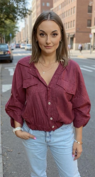 Katana Pure Linen Bordo