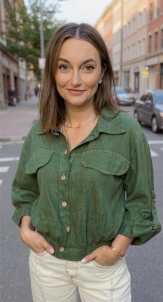 Katana Pure Linen Zielona