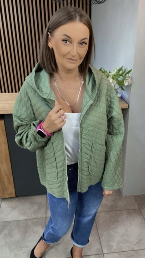 Kurtka Stella Milani - Szmaragdowy Kurtka Stella Milani - Szmaragdowy