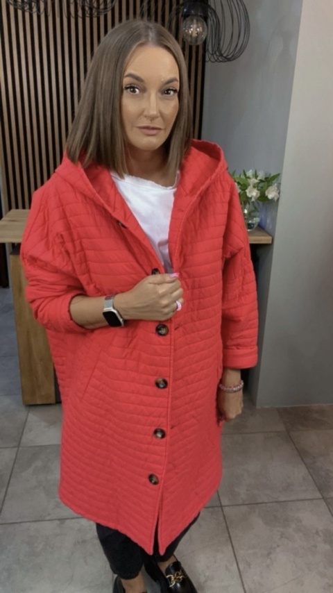 Płaszcz Stella Milani - Czerwony Płaszcz Stella Milani - Czerwony