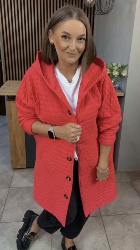 Płaszcz Stella Milani - Czerwony Płaszcz Stella Milani - Czerwony