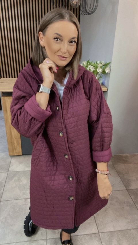 Płaszcz Stella Milani - Bordo Płaszcz Stella Milani - Bordo