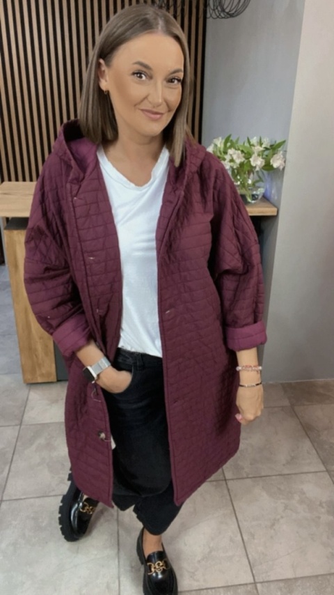 Płaszcz Stella Milani - Bordo Płaszcz Stella Milani - Bordo