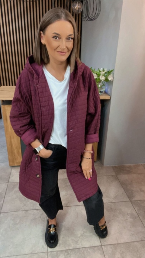 Płaszcz Stella Milani - Bordo Płaszcz Stella Milani - Bordo