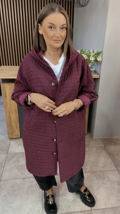 Płaszcz Stella Milani - Bordo Płaszcz Stella Milani - Bordo