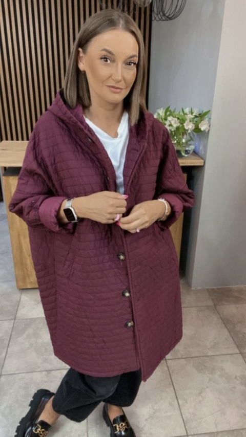 Płaszcz Stella Milani - Bordo Płaszcz Stella Milani - Bordo