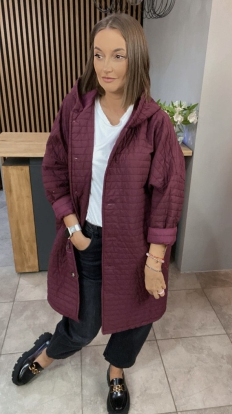 Płaszcz Stella Milani - Bordo Płaszcz Stella Milani - Bordo