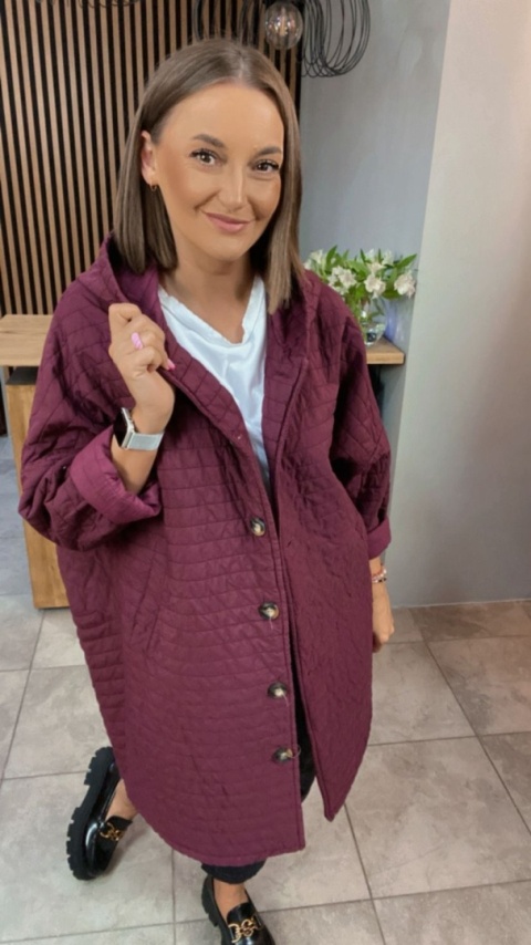 Płaszcz Stella Milani - Bordo Płaszcz Stella Milani - Bordo