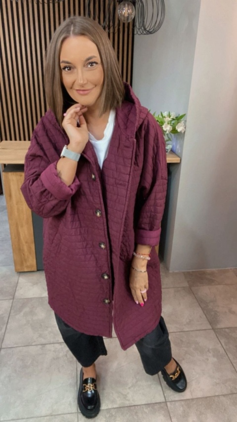 Płaszcz Stella Milani - Bordo Płaszcz Stella Milani - Bordo