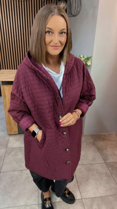 Płaszcz Stella Milani - Bordo Płaszcz Stella Milani - Bordo