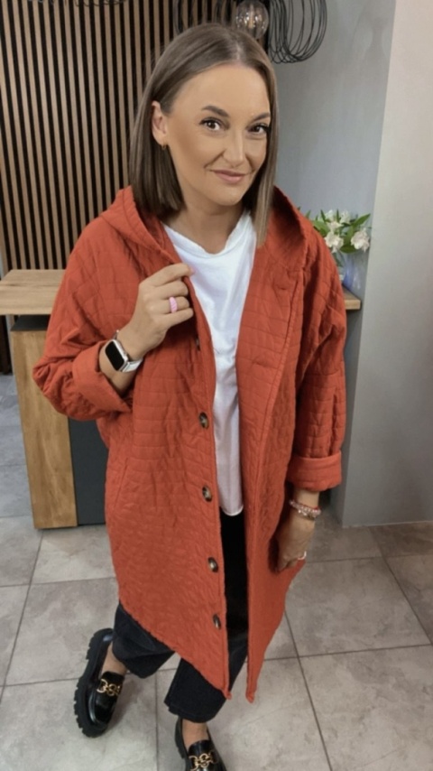 Płaszcz Stella Milani - Ceglasty
