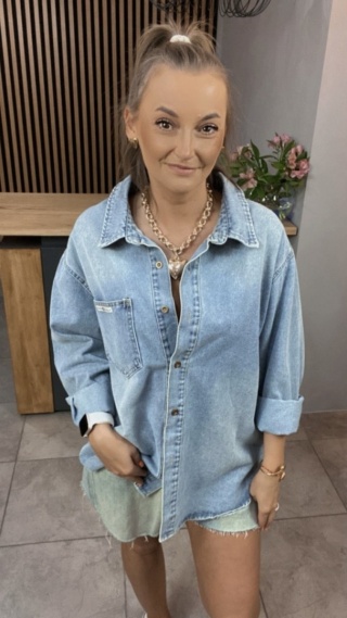 Koszula Jeansowa Fashion Feng Feng