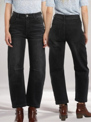 Jeansy damskie 3D Denim – Czarne