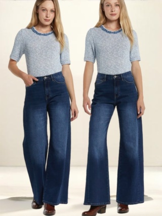 Jeansy 3D Denim – Palazzo