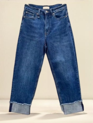 Jeansy Wiya Denim Days Mom fit podwinięte mankiety