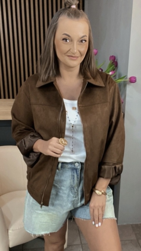 Kurtka z eko zamszu C&Y – styl i komfort w jednym