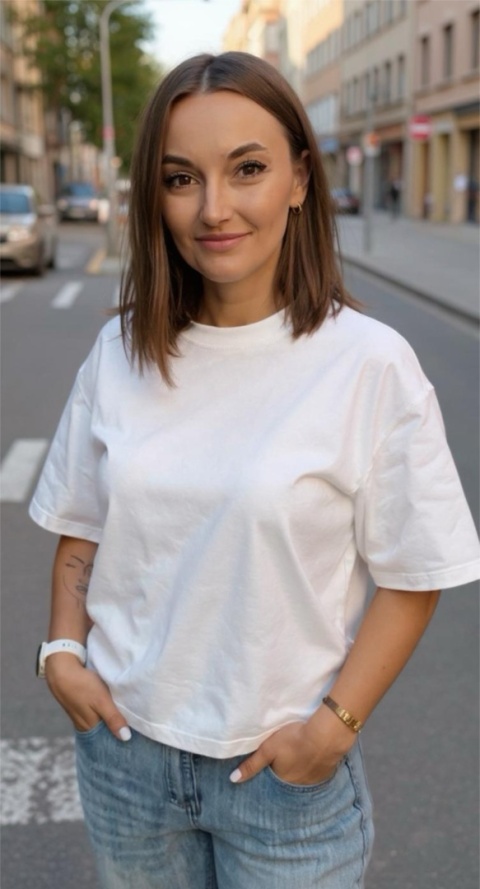 T-shirt Basic Lenoshka Ecru