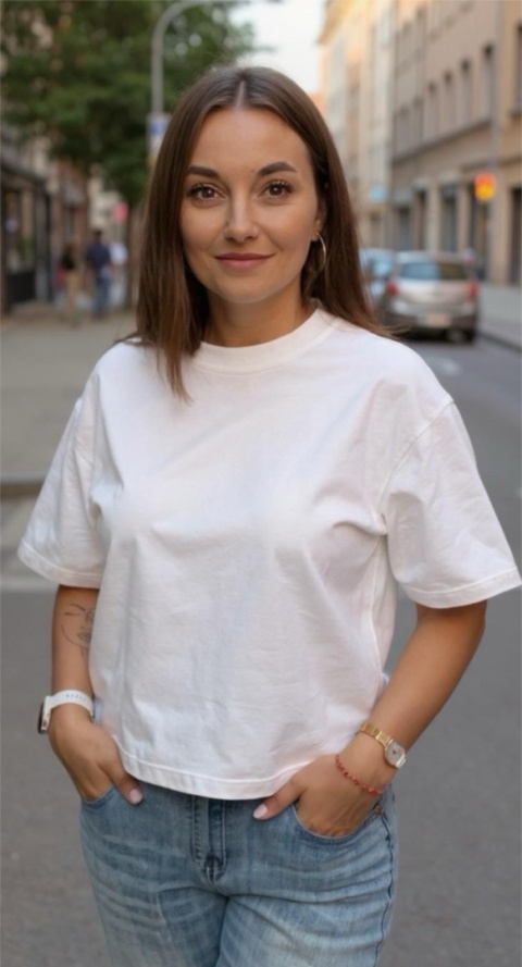 T-shirt Basic Lenoshka Ecru