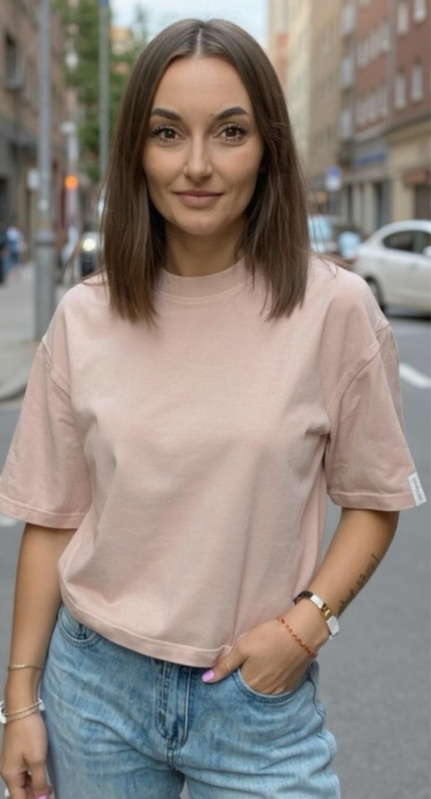 T-shirt Basic Lenoshka Mocca T-shirt Basic Lenoshka Mocca