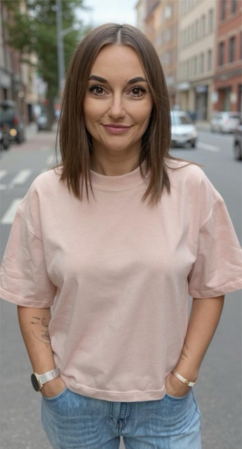 T-shirt Basic Lenoshka Mocca T-shirt Basic Lenoshka Mocca