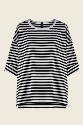 T-shirt w paski Wendykei – czarno-białe paski T-shirt w paski Wendykei – czarno-białe paski