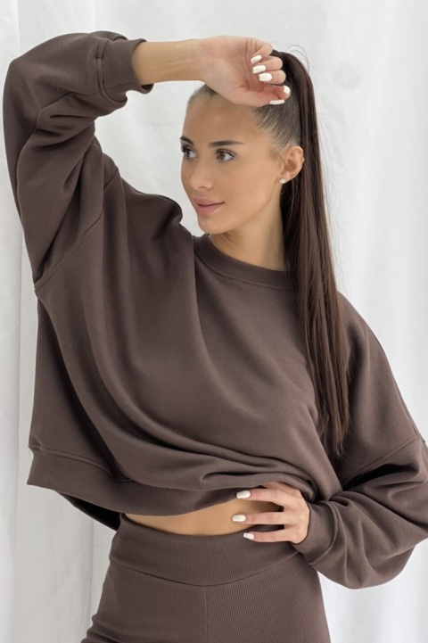 Bluza Basic Lenoshka Czekolada