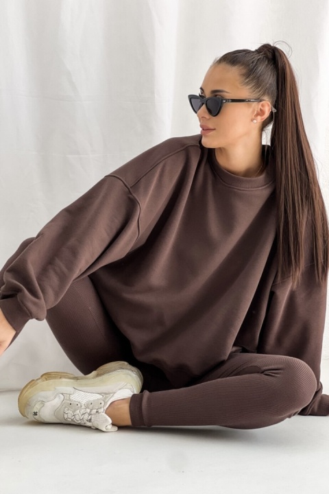 Bluza Basic Lenoshka Czekolada