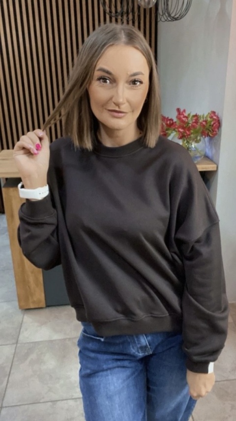 Bluza Basic Lenoshka Gorzka Czekolada Bluza Basic Lenoshka Gorzka Czekolada