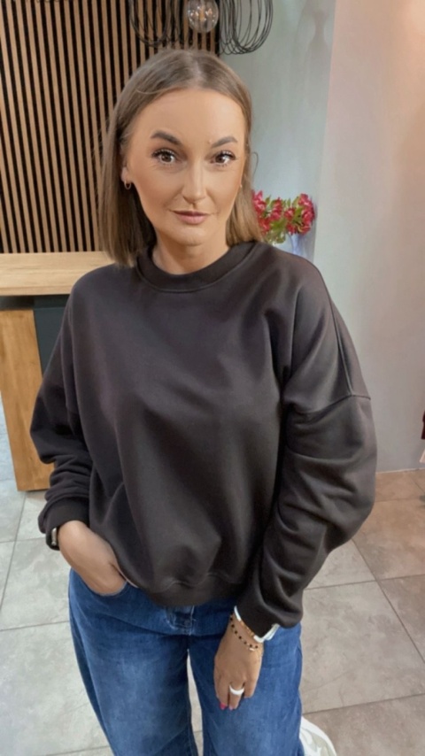 Bluza Basic Lenoshka Gorzka Czekolada Bluza Basic Lenoshka Gorzka Czekolada