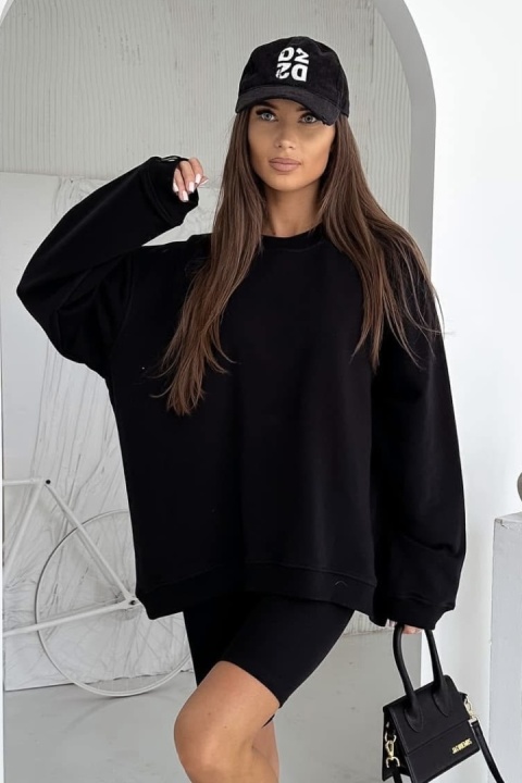 Bluza Long Lenoshka Czarna Bluza Long Lenoshka Czarna