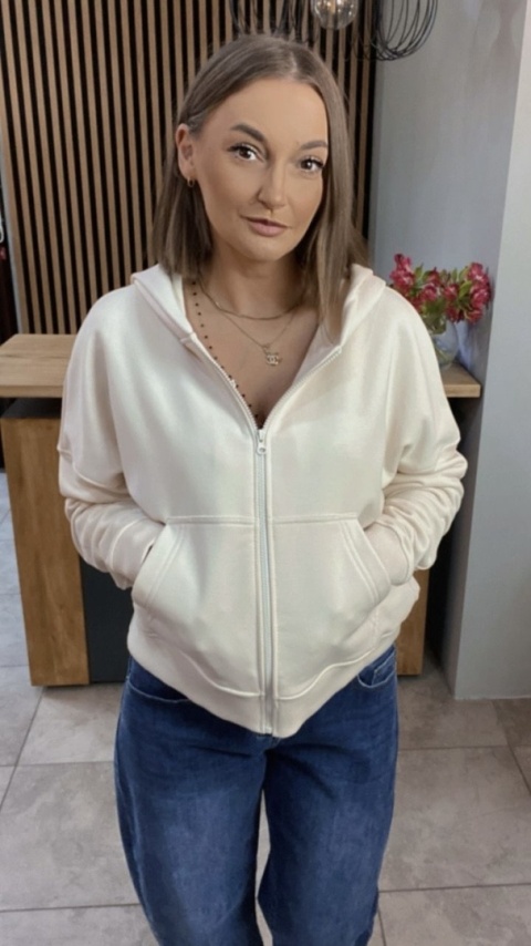 Bluza rozpinana Nooda Beżowa