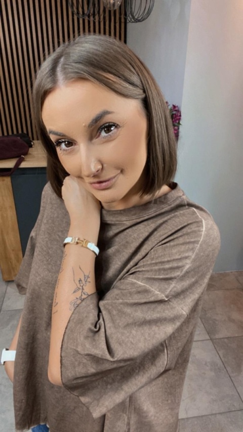 Bluzka Me too 100% bawełna – oversize - brązowa