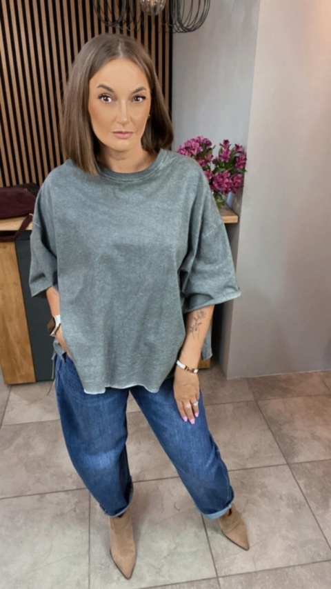 Bluzka Me too 100% bawełna – oversize - gray