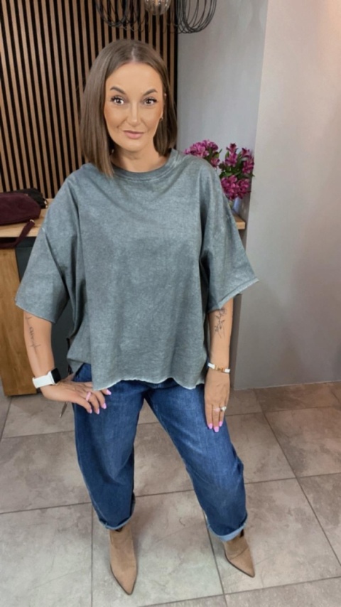 Bluzka Me too 100% bawełna – oversize - gray