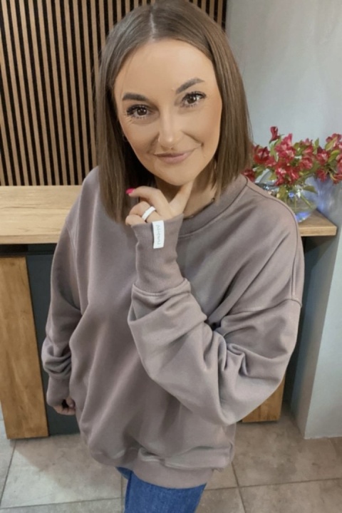 Bluza Long Lenoshka zakończona mankietami z otworami na kciuki - Fango Bluza Long Lenoshka zakończona mankietami z otworami na kciuki - Fango