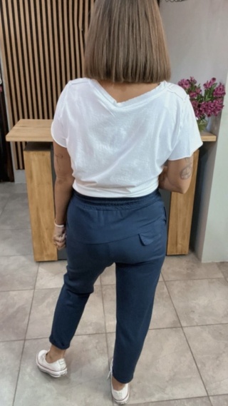 Spodnie dresowe z patką Wiya – Denim