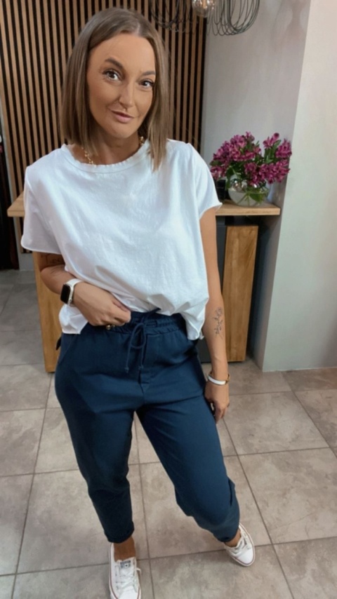 Spodnie dresowe z patką Wiya – Denim Spodnie dresowe z patką Wiya – Denim