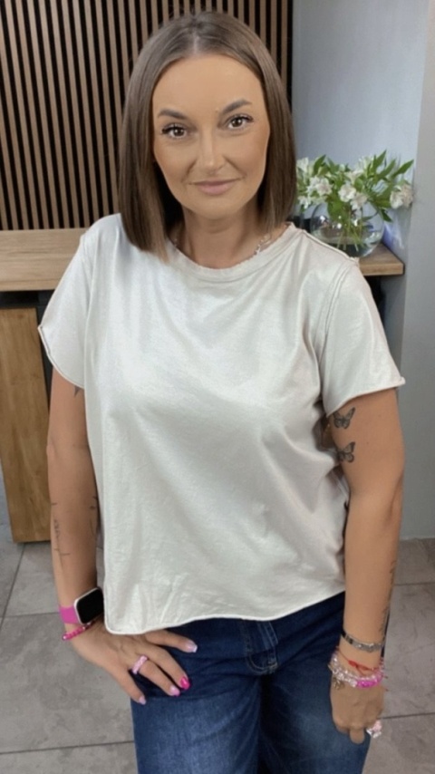 T-shirt Wendykei - Beżowy