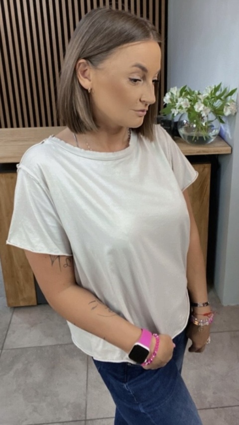 T-shirt Wendykei - Beżowy