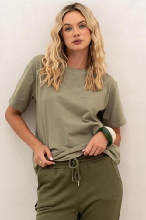 T-shirt basic LEMONADA Oliwka