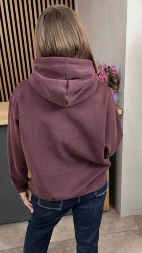Bluza z kapturem „Athletic” - Bordo