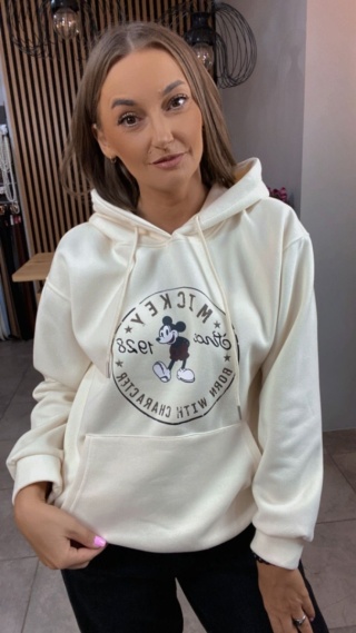 Bluza z kapturem – Mickey Mouse - Śmietanka