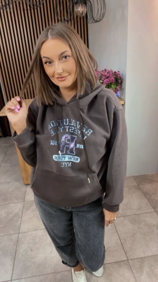Bluza z kapturem – REVOLUTION LIFESTYLE - Czekolada