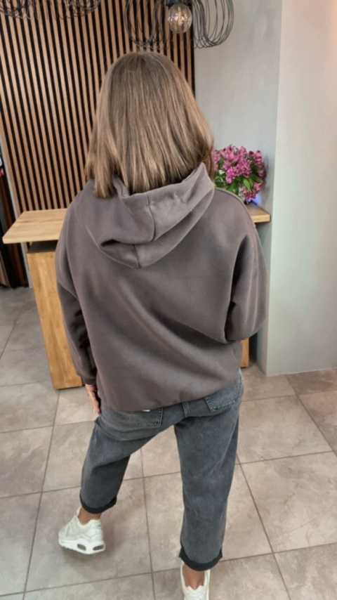 Bluza z kapturem – REVOLUTION LIFESTYLE - Czekolada