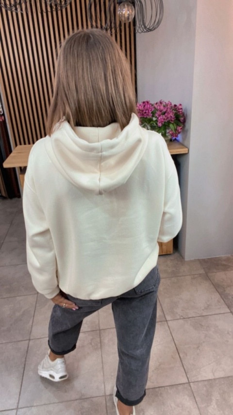 Bluza z kapturem – REVOLUTION LIFESTYLE - Śmietanka